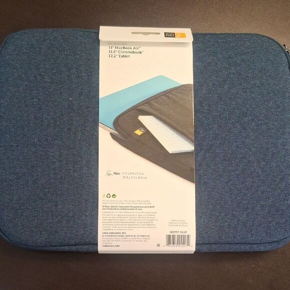 Case Logic Blue Laptop Sleeve 11.6" - new - Picture 2 of 6
